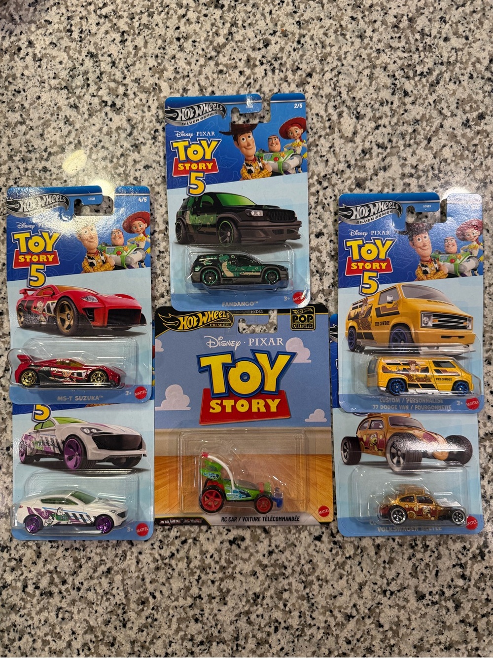 Hot Wheels Disney Pixar Toy Story 5 Assorted Kids Toy Cars - Multi-Color